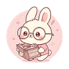 Overthinking Queen Bunny Reading
