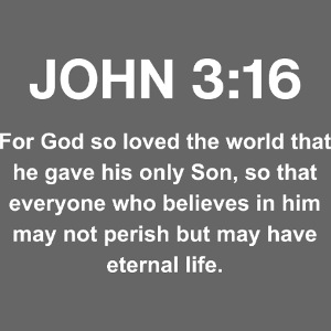 John 3:16 Christian Apparel – White