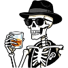 Skeleton Whiskey Noir