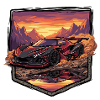 Desert Sunset Hypercar Rally