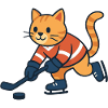Ice Hockey Cat