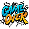 Game Over Neon Splash