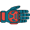 Secure Downhill Glove BMX Rider