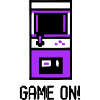 Retro Arcade Machine Game On