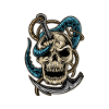 Skull and Dagger Kraken Tattoo