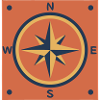  Retro Compass Rose Outdoor