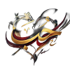 Golden Arabic Calligraphy - Love