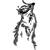 Lone Wolf Moonlit Silhouette