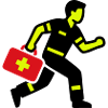 Paramedic Running First Aid Kit