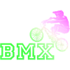 Neon BMX Rider Emblem