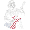 Chester A. Arthur  Playing Guitar 