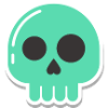 Pastel Skull Pop Art