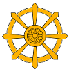 Golden Ship Wheel Emblem