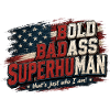 Bold Badass Superhuman Flag Art