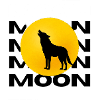 Howling Wolf Full Moon Graphic 