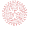Geometric Virus Triad Emblem