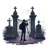 Gothic Cemetery Gate Photographer