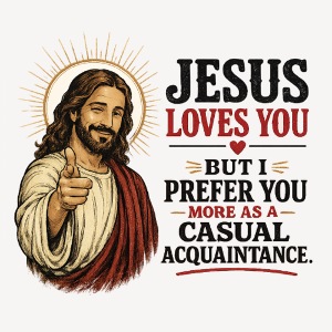 Jesus loves you but.....