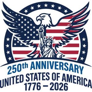 USA 250th Anniversary Star Design