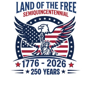 Land of the Free 250 Years Tee