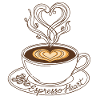 Espresso Heart Latte Art