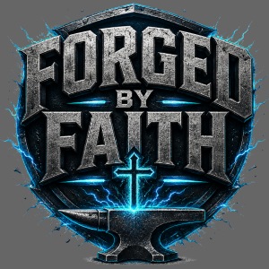 Forged By Faith Cyan Design