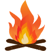 Bonfire Glow Campfire Flame Art