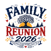 Family Reunion 2026 Emblem Design