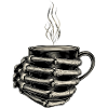 Skeleton Hands Embrace Steam Mug