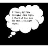 Romantic Thought Bubble Quote