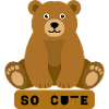 So Cute Bear Illustration