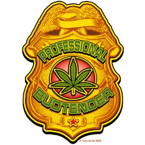 Tom's T-Hall PotTees Series #5 "Pro Budtender"