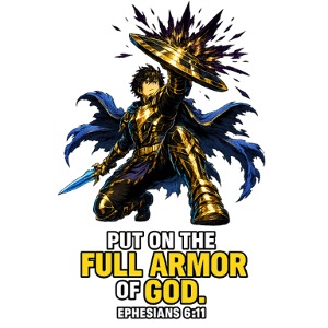 Full Armor of God Anime Warrior | Ephesians 6:11 C
