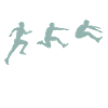 Long Jump Silhouettes