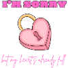 Pink Heart Lock Apology