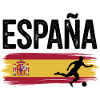 Spain Flag Soccer Splash