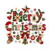 Merry Christmas Quilted Patchwork