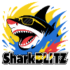 Neon Shark Splash Sunglasses Tee