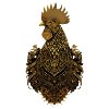 Golden ornate rooster art
