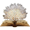 Golden book tree art