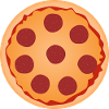 Pepperoni Pizza Slice Art