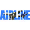 Airline Bold Cutout Jet Art