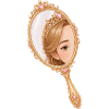 Princess hand mirror illustration