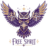  Free Spirit Owl & Stars