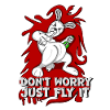 Badass bunny just fly it