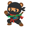 Ninja Panda Bear Mode On