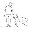 Father and Child Heartbond