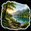 Lakeside Trail in Alpine Sun