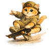 Skate Kitten on Board