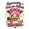 Cow with Attitude: Pink Diva